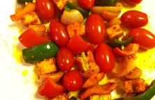Paneer Tikka made in Microwave