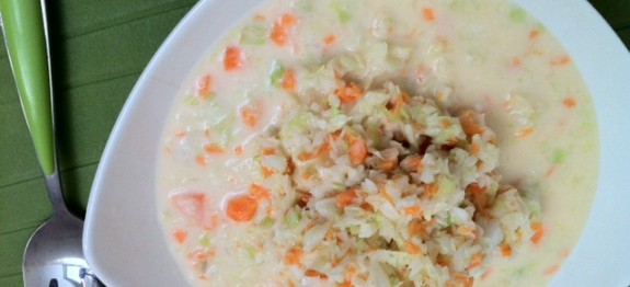 Cabbage and carrot salad with mayonnaise