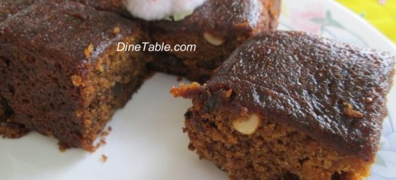 Carrot and dates cake