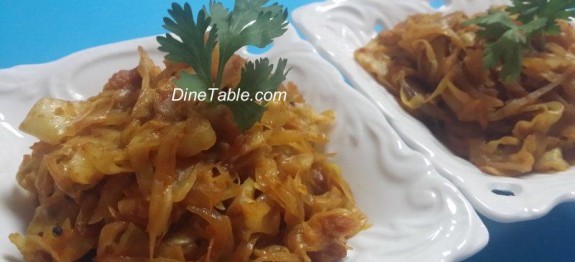 Cabbage And Onion Stir Fry With Less Oil