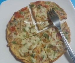 Omellette Pizza with Zero Oil
