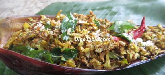 Vaazha koombu Thoran | Banana Flower Stir Fry 