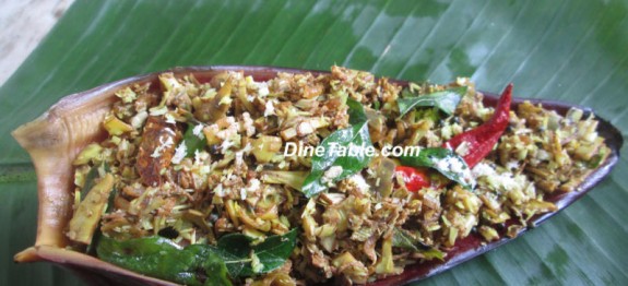 Vaazha koombu Thoran | Banana Flower Stir Fry 