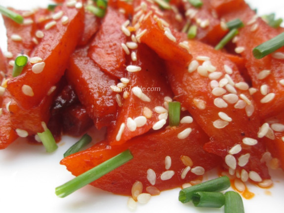 Honey Chilli Potatoes With Sesame Seeds Recipe | Tasty Recipe