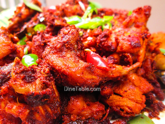Kerala Style Chicken Fry Recipe - കേരള ചിക്കൻ ഫ്രൈ - Side Dish Recipe