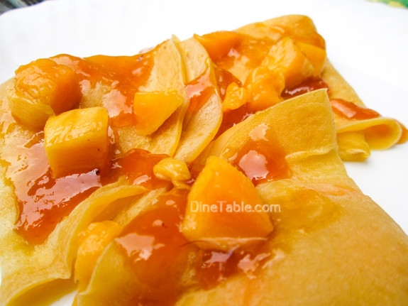 Mango Crepes Recipe - Ramadan Recipe - Simple Recipe - Easy Recipe