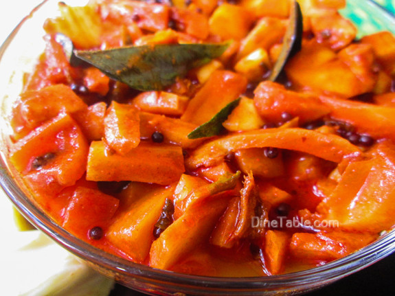 Kerala Raw Jackfruit Pickle Recipe - ചക്ക അച്ചാർ - Simple Recipe
