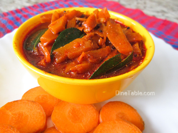 Carrot Pickle Recipe - കാരറ്റ് അച്ചാർ - Sadya Recipe  - Homemade Recipe