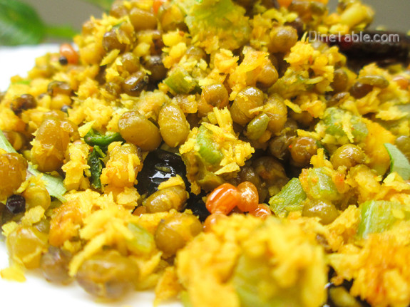 Chenathandu Cherupayar Thoran Recipe - Kerala Recipe - Onam Sadya Recipe