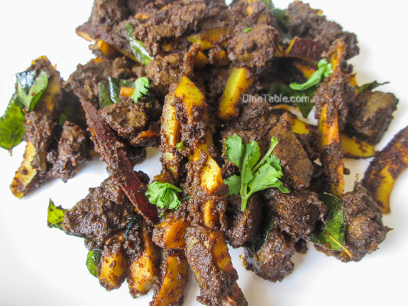 Beef Liver Fry Recipe / Karal Varuthathu / Side Dish