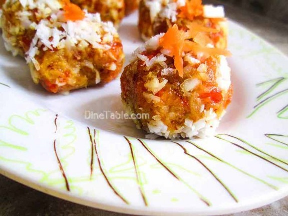 Carrot Coconut Balls / Tasty