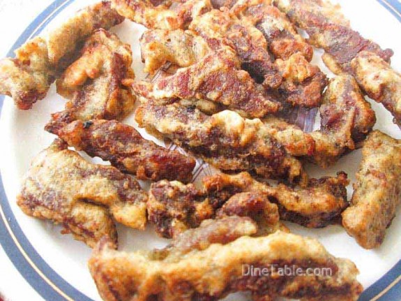 Crispy Fried Beef Stripes / Quick Recipe