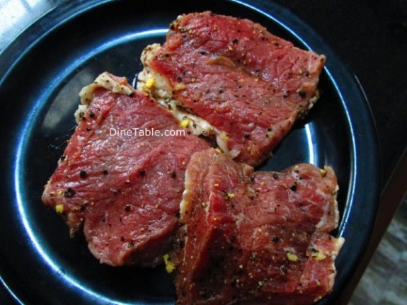 Pan Grilled Beef Steak Recipe / Healthy Dish