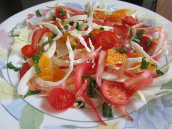 Cabbage And Orange Salad Recipe / Tasty Salad