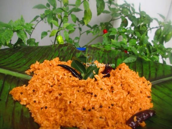 Chammanthi Rice Recipe / Spicy Vegetarian Rice