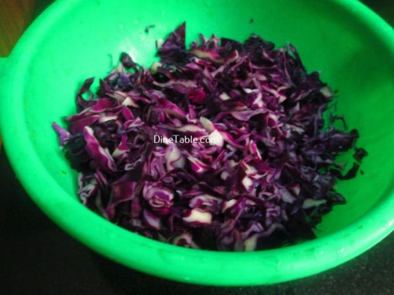 Purple Cabbage Thoran Recipe / Tasty Thoran