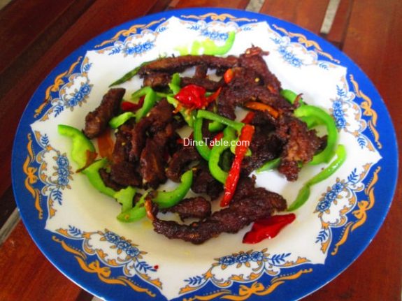 Chinese Dry Beef Chilly Recipe / Yummy Dish