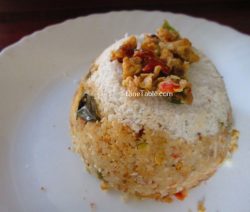 Egg Burji Puttu Recipe - Spicy Puttu