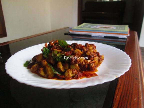 Koorka Beef Ularthiyathu Recipe / Spicy Dish