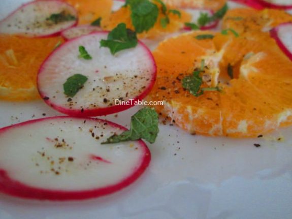 Orange Radish Salad Recipe - Quick Salad