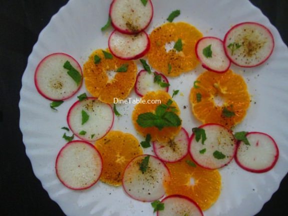 Orange Radish Salad Recipe - Raw Salad