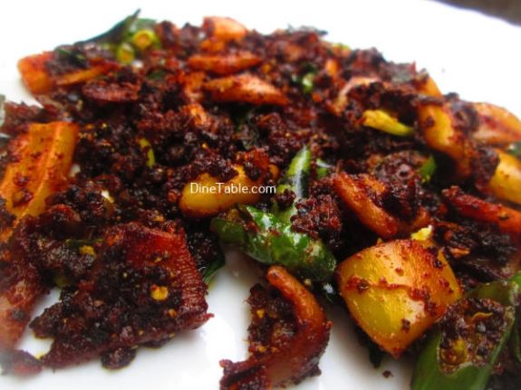 Squid Pepper Fry Recipe / Kerala Fry