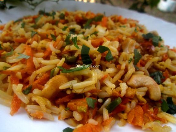 Carrot Rice Recipe / Crunchy Rice 