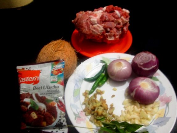 Nadan Beef Ularthiyathu Recipe / Spicy Dish