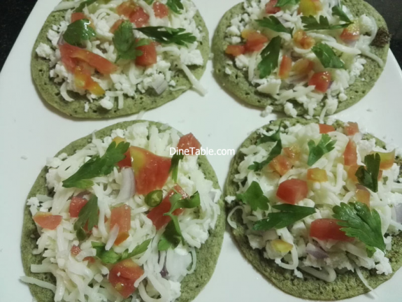 Green Gram Pizza Recipe - Qucik, Tasty, Healthy Veg Pizza