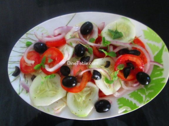 Black Olive Tomato Salad Recipe - Easy Salad 