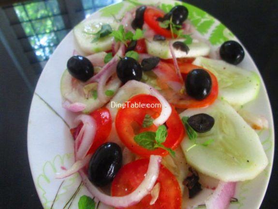 Black Olive Tomato Salad Recipe - Variety Salad 