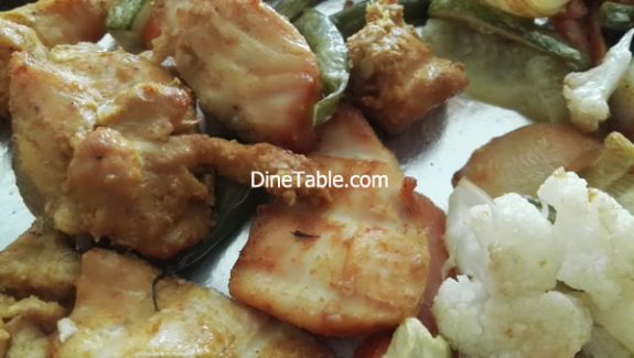 Boneless chicken tikka recipe – Tasty Chicken tikka with Veggies in Cooking Range Oven