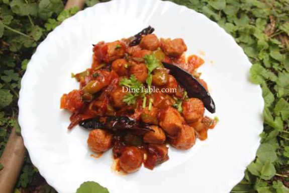 Chilly Soya Chunks Recipe - Kerala Dish