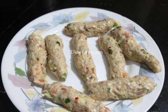 Chicken & Vegetable Fingers Recipe - Kerala Snack 