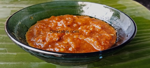 Unakka Chemmeen Chammanthi Recipe - Dried prawn Mango Chutney Recipe