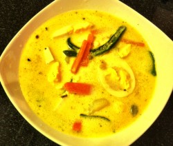 Egg curry in coconut milk