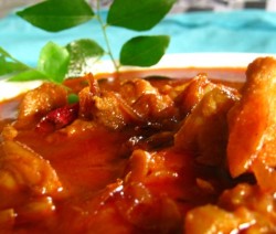 Chicken in Dry Roasted Spicy Coconut Paste