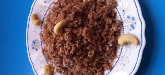 Sweet Rice Flakes with coconut