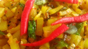 Stir Fried Papaya