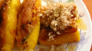 Coconut Stuffed Banana