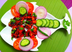 Boneless Fish Pieces in Grill Oven