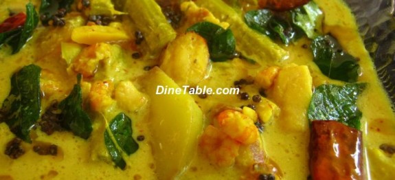 Prawn drumstick mango curry