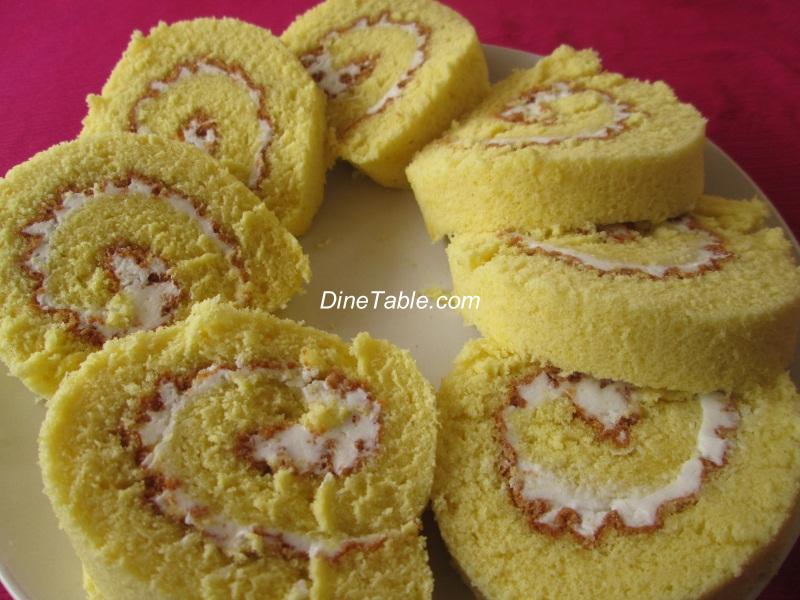 Swiss Roll Recipe | Sponge Cake Recipe | Quick & Easy Swiss Roll