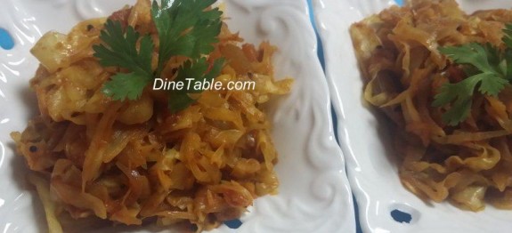 Cabbage And Onion Stir Fry With Less Oil