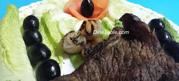 Grilled Beef And Grilled Onion