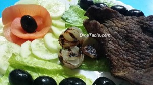 Grilled Beef And Grilled Onion