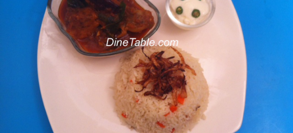 Ghee Rice with Malabar Chicken Curry & Youghurt