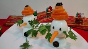 Snowman salad recipe | Christmas salad recipe