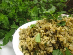 Mint rice recipe | Healthy vegetarian recipe