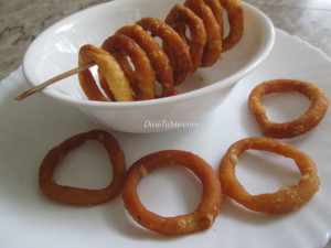 Fried Rice Flour Rings - Homemade Snack Recipe